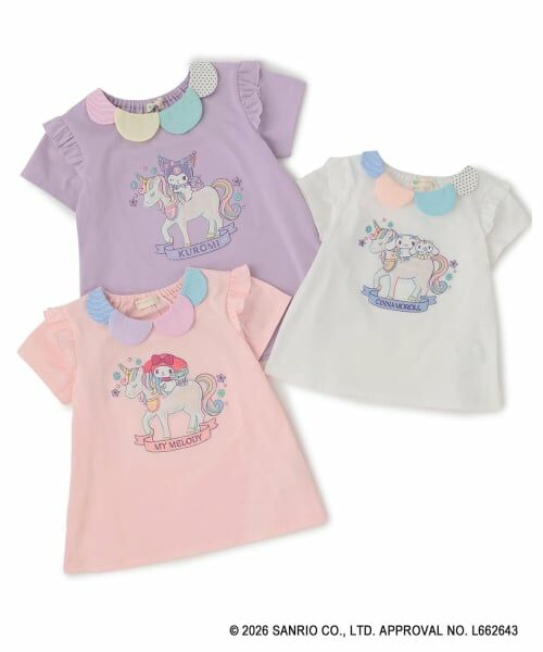 baby Cheer / ベイビーチアー Tシャツ | 【マイメロディ/シナモロール/クロミ】ユニコーンTシャツ | 詳細18