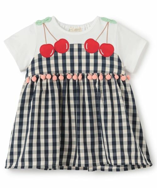 baby Cheer / ベイビーチアー その他トップス | さくらんぼチュニック（紺）