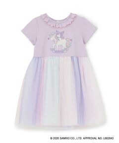 baby Cheer / ベイビーチアー ミニ丈・ひざ丈ワンピース | 【マイメロディ/シナモロール/クロミ】ユニコーンワンピース