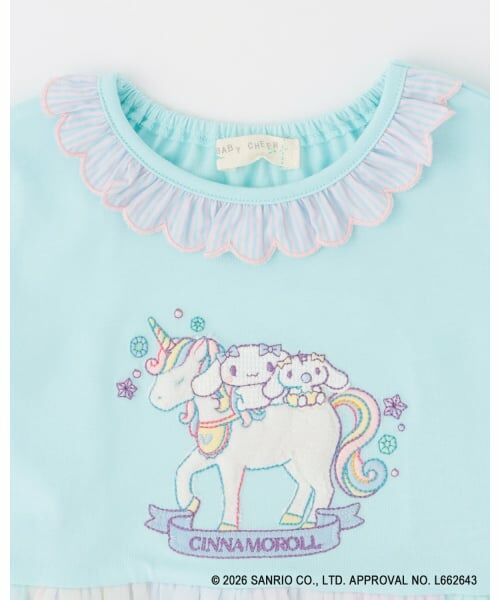 baby Cheer / ベイビーチアー ミニ丈・ひざ丈ワンピース | 【マイメロディ/シナモロール/クロミ】ユニコーンワンピース | 詳細2