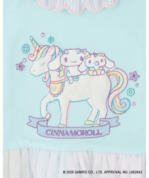 baby Cheer / ベイビーチアー ミニ丈・ひざ丈ワンピース | 【マイメロディ/シナモロール/クロミ】ユニコーンワンピース | 詳細3