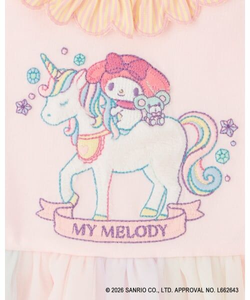 baby Cheer / ベイビーチアー ミニ丈・ひざ丈ワンピース | 【マイメロディ/シナモロール/クロミ】ユニコーンワンピース | 詳細5