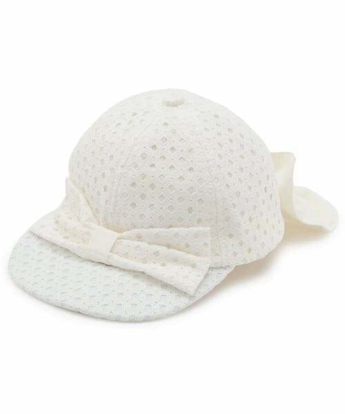 baby Cheer / ベイビーチアー キャップ | リボンキャップ（オフ ホワイト）