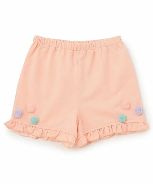 baby Cheer / ベイビーチアー ショート・ハーフ・半端丈パンツ | チュールポンポンショートパンツ（ピンク）