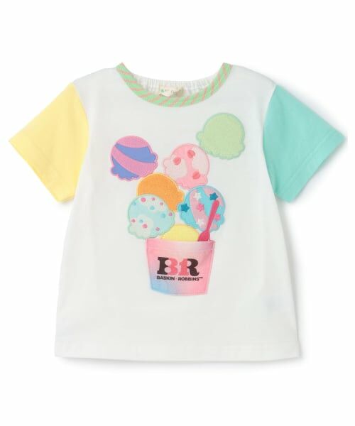 baby Cheer / ベイビーチアー Tシャツ | 【サーティワン アイスクリーム】バイカラーTシャツ | 詳細4