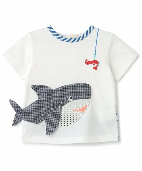 baby Cheer / ベイビーチアー Tシャツ | サメTシャツ(オフ ホワイト)