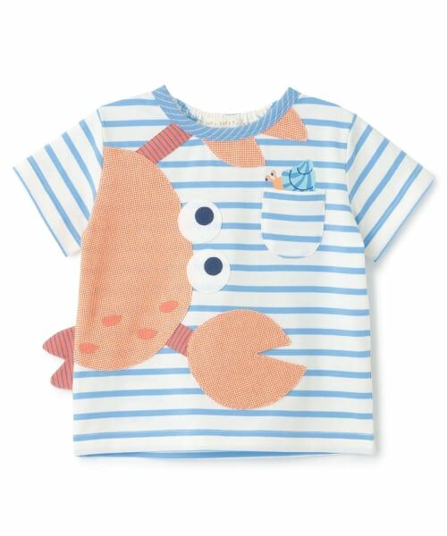 baby Cheer / ベイビーチアー Tシャツ | カニTシャツ(ボーダー)
