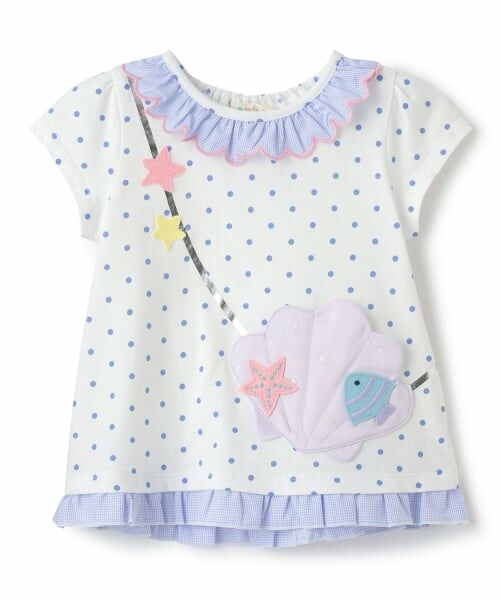 baby Cheer / ベイビーチアー Tシャツ | シェルポシェットTシャツ（オフ ホワイト）