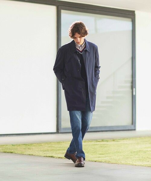 BAKER STREET / ベイカー・ストリート その他アウター | 【はっ水】【ウォッシャブル】タータンバックプリントバルマカーンコート | 詳細1