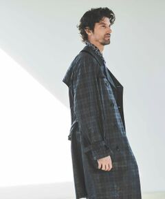 BAKER STREET / ベイカー・ストリート その他アウター | シャドーチェックダブルトレンチコート