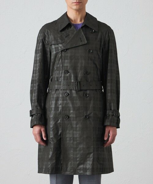 BAKER STREET / ベイカー・ストリート その他アウター | シャドーチェックダブルトレンチコート | 詳細5