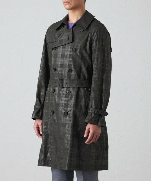 BAKER STREET / ベイカー・ストリート その他アウター | シャドーチェックダブルトレンチコート | 詳細6