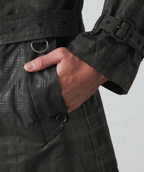 BAKER STREET / ベイカー・ストリート その他アウター | シャドーチェックダブルトレンチコート | 詳細10