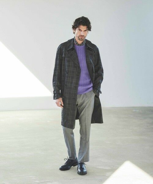 BAKER STREET / ベイカー・ストリート その他アウター | シャドーチェックダブルトレンチコート | 詳細2