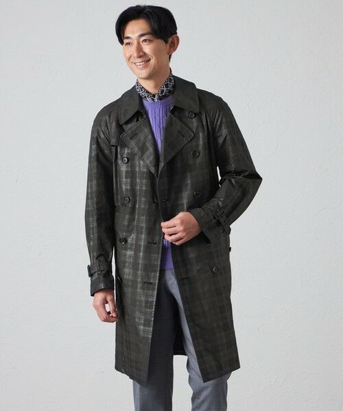 BAKER STREET / ベイカー・ストリート その他アウター | シャドーチェックダブルトレンチコート | 詳細15