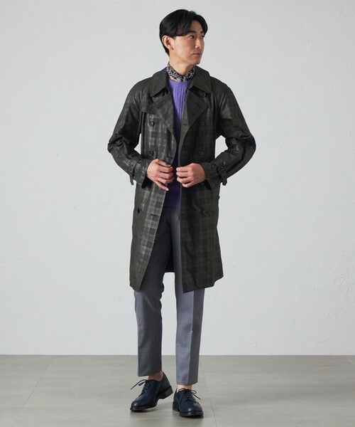 BAKER STREET / ベイカー・ストリート その他アウター | シャドーチェックダブルトレンチコート | 詳細3