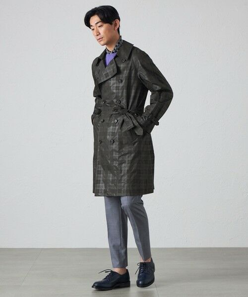BAKER STREET / ベイカー・ストリート その他アウター | シャドーチェックダブルトレンチコート | 詳細4