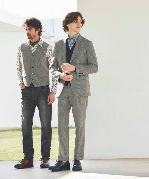 BAKER STREET / ベイカー・ストリート テーラードジャケット | 【セットアップ対応可能】クリスピーグレンチェックハッキングジャケット | 詳細1