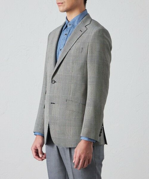 BAKER STREET / ベイカー・ストリート テーラードジャケット | 【セットアップ対応可能】クリスピーグレンチェックハッキングジャケット | 詳細4