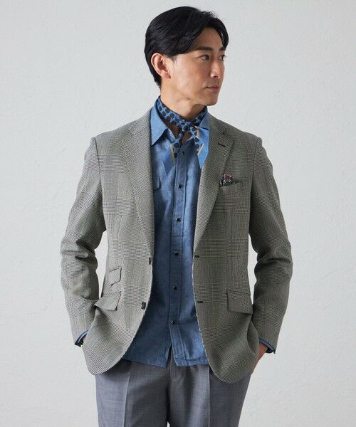 BAKER STREET / ベイカー・ストリート テーラードジャケット | 【セットアップ対応可能】クリスピーグレンチェックハッキングジャケット | 詳細14