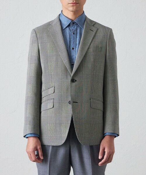BAKER STREET / ベイカー・ストリート テーラードジャケット | 【セットアップ対応可能】クリスピーグレンチェックハッキングジャケット | 詳細3