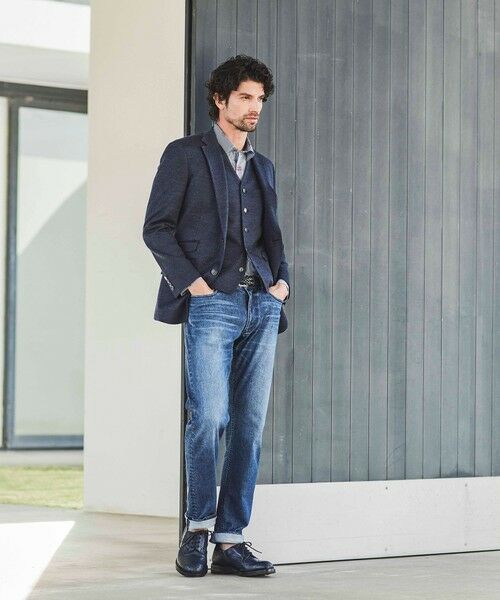 BAKER STREET / ベイカー・ストリート テーラードジャケット | 綿麻ジャージハッキングジャケット | 詳細1