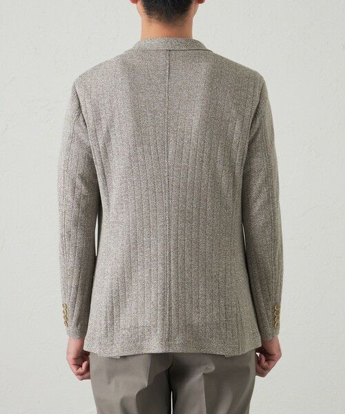 BAKER STREET / ベイカー・ストリート その他アウター | 【ウォッシャブル】三つ杢リンクスジャージーストライプジャケット | 詳細4