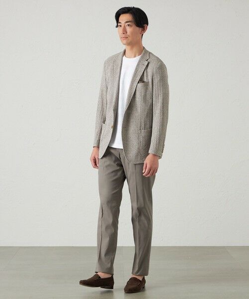 BAKER STREET / ベイカー・ストリート その他アウター | 【ウォッシャブル】三つ杢リンクスジャージーストライプジャケット | 詳細1