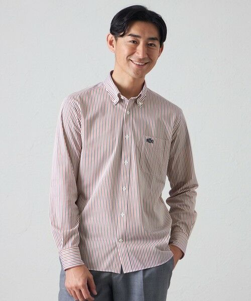 BAKER STREET/ベイカー・ストリート AFT（アジャスタブルフィットテック）ストライプシャツ レッド4 L