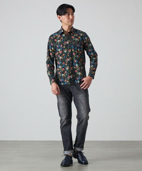 BAKER STREET / ベイカー・ストリート シャツ・ブラウス | BAKER フラワープリントシャツ(2L・3Lあり) | 詳細3