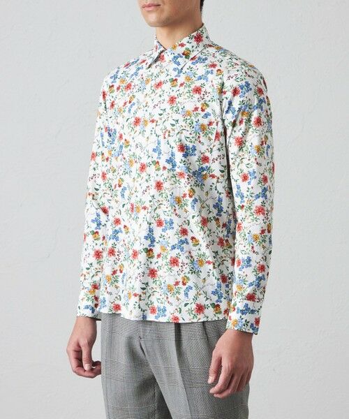 BAKER STREET / ベイカー・ストリート シャツ・ブラウス | BAKER フラワープリントシャツ(2L・3Lあり) | 詳細5