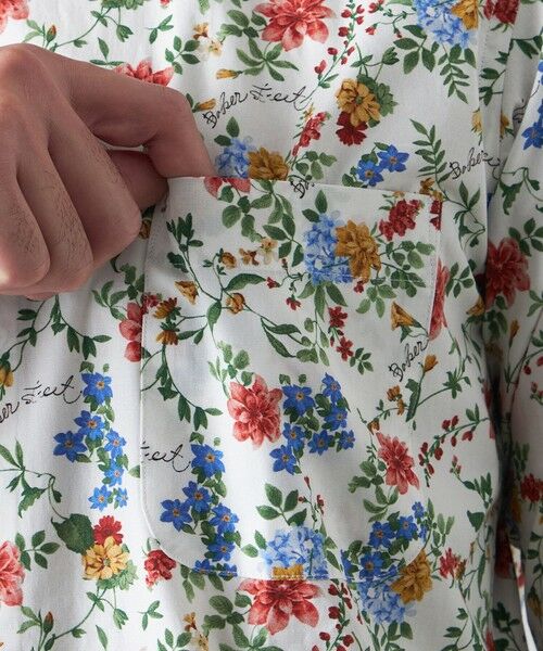 BAKER STREET / ベイカー・ストリート シャツ・ブラウス | BAKER フラワープリントシャツ(2L・3Lあり) | 詳細7