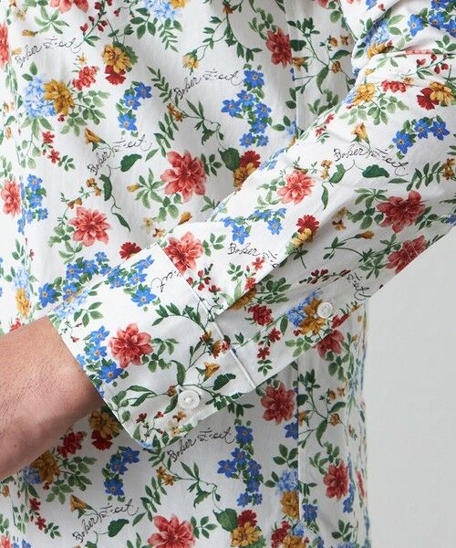 BAKER STREET / ベイカー・ストリート シャツ・ブラウス | BAKER フラワープリントシャツ(2L・3Lあり) | 詳細8