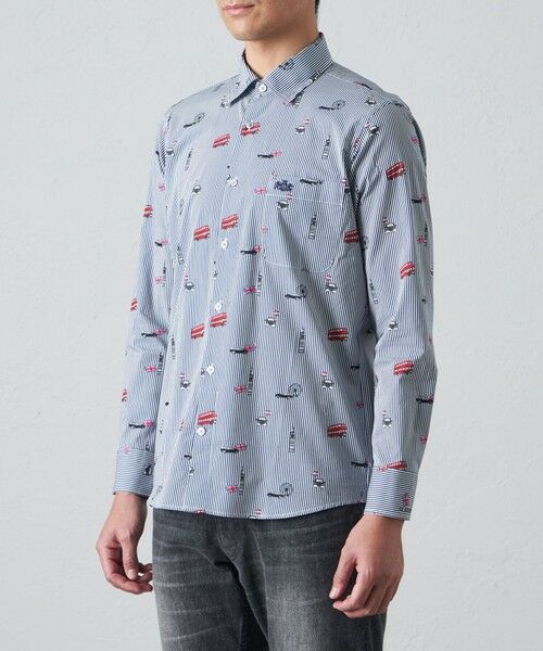 BAKER STREET / ベイカー・ストリート シャツ・ブラウス | スーベニアロンドンストライプシャツ | 詳細3