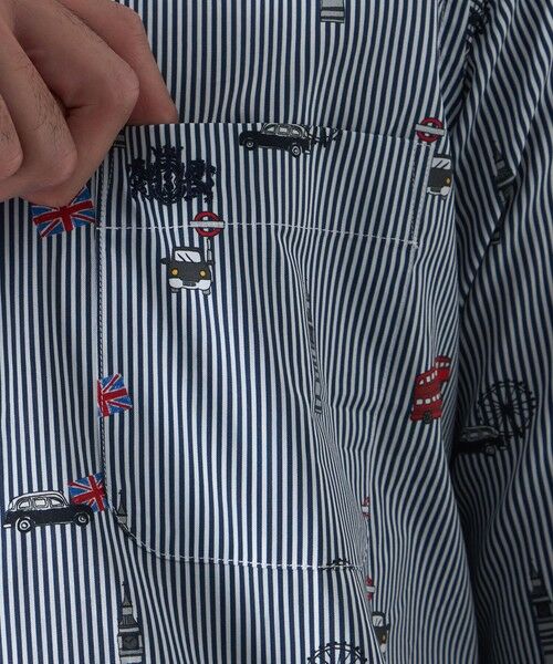 BAKER STREET / ベイカー・ストリート シャツ・ブラウス | スーベニアロンドンストライプシャツ | 詳細5