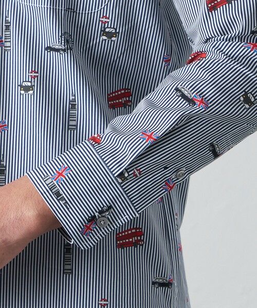BAKER STREET / ベイカー・ストリート シャツ・ブラウス | スーベニアロンドンストライプシャツ | 詳細6