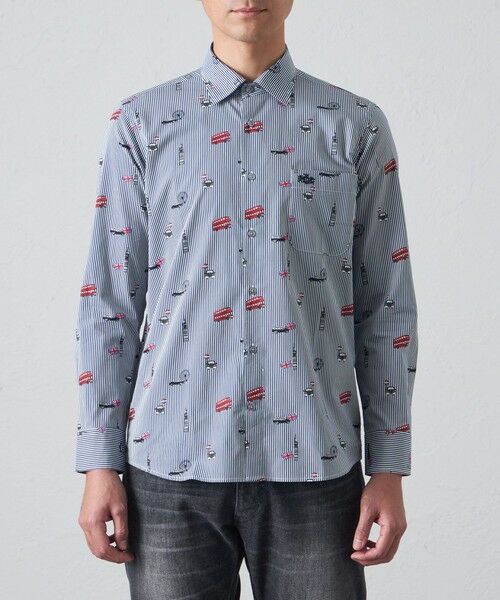 BAKER STREET / ベイカー・ストリート シャツ・ブラウス | スーベニアロンドンストライプシャツ | 詳細2