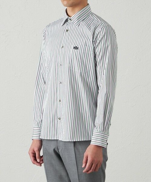 BAKER STREET / ベイカー・ストリート シャツ・ブラウス | カラーストライプシャツ(2L・3Lあり) | 詳細5