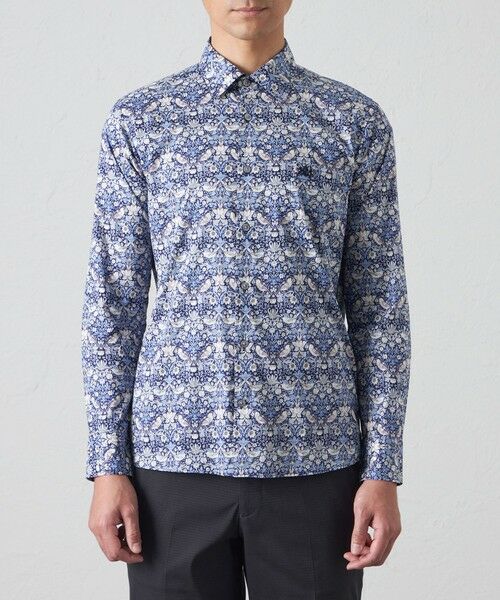 BAKER STREET / ベイカー・ストリート シャツ・ブラウス | LIBERTY イチゴ泥棒シャツ | 詳細3