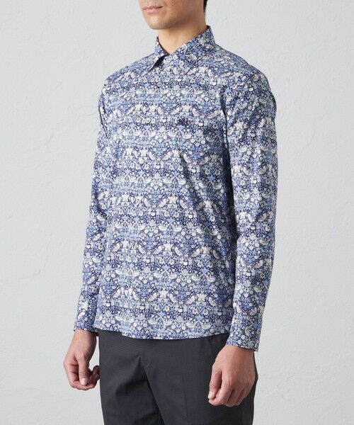 BAKER STREET / ベイカー・ストリート シャツ・ブラウス | LIBERTY イチゴ泥棒シャツ | 詳細4