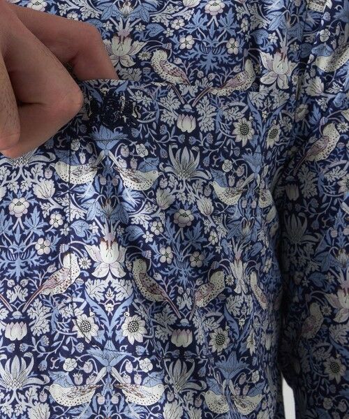 BAKER STREET / ベイカー・ストリート シャツ・ブラウス | LIBERTY イチゴ泥棒シャツ | 詳細7