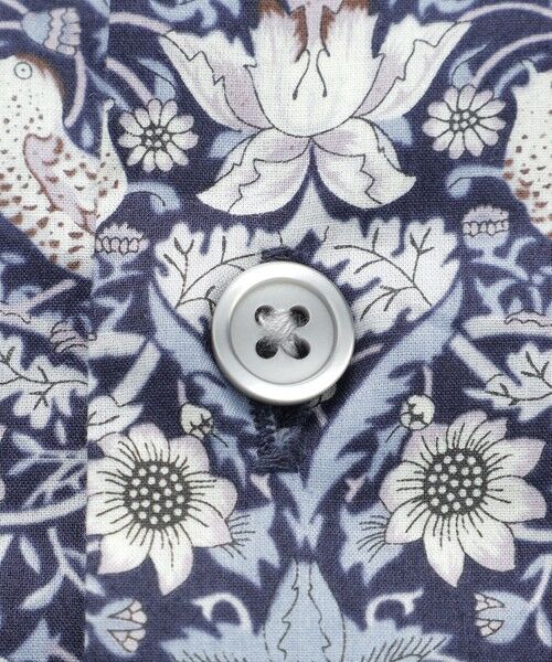 BAKER STREET / ベイカー・ストリート シャツ・ブラウス | LIBERTY イチゴ泥棒シャツ | 詳細9