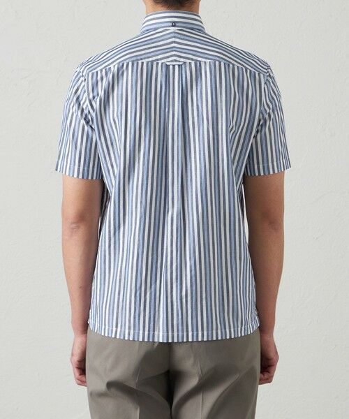 BAKER STREET / ベイカー・ストリート シャツ・ブラウス | 綿麻オルタネイトストライプシャツ | 詳細5