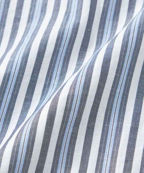 BAKER STREET / ベイカー・ストリート シャツ・ブラウス | 綿麻オルタネイトストライプシャツ | 詳細10
