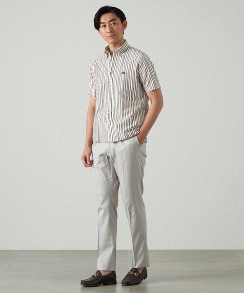 BAKER STREET / ベイカー・ストリート シャツ・ブラウス | 綿麻オルタネイトストライプシャツ | 詳細2