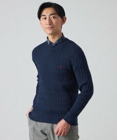 BAKER STREET / ベイカー・ストリート ニット・セーター | 【ウォッシャブル】ケーブルクルーネックニット