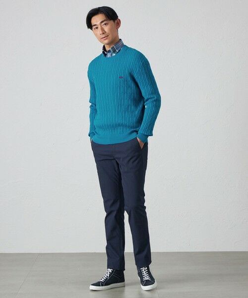 BAKER STREET / ベイカー・ストリート ニット・セーター | 【ウォッシャブル】ケーブルクルーネックニット | 詳細4