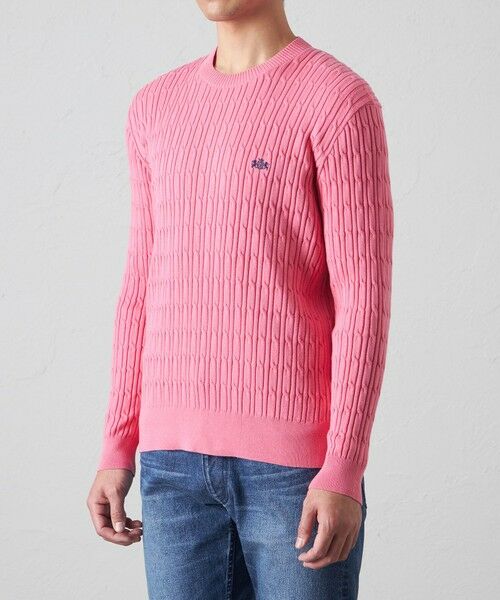 BAKER STREET / ベイカー・ストリート ニット・セーター | 【ウォッシャブル】ケーブルクルーネックニット | 詳細8