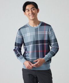 BAKER STREET / ベイカー・ストリート ニット・セーター | 【ウォッシャブル】タータンクルーネックニット