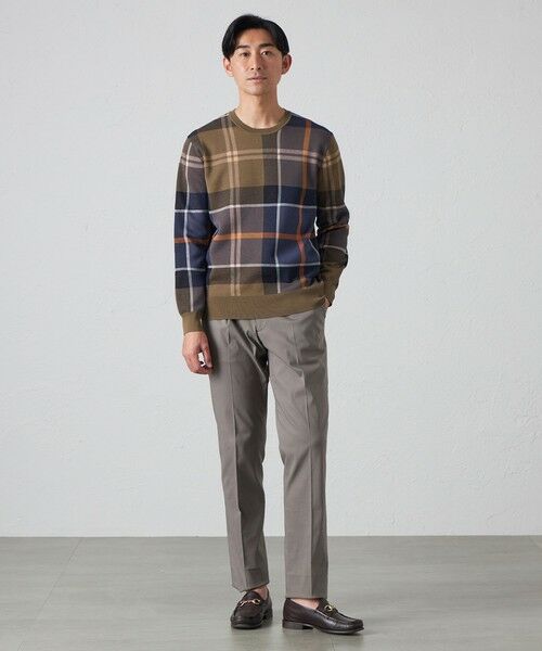 BAKER STREET / ベイカー・ストリート ニット・セーター | 【ウォッシャブル】タータンクルーネックニット | 詳細4